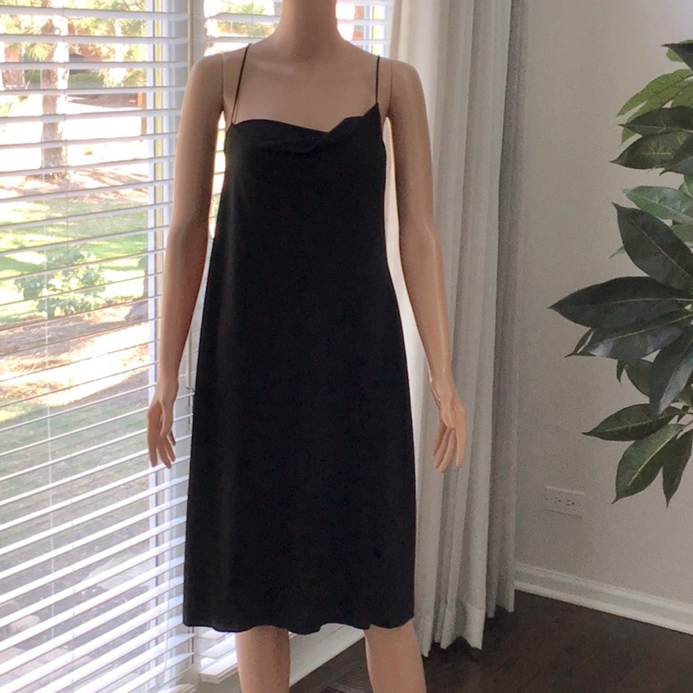 Black slip dress